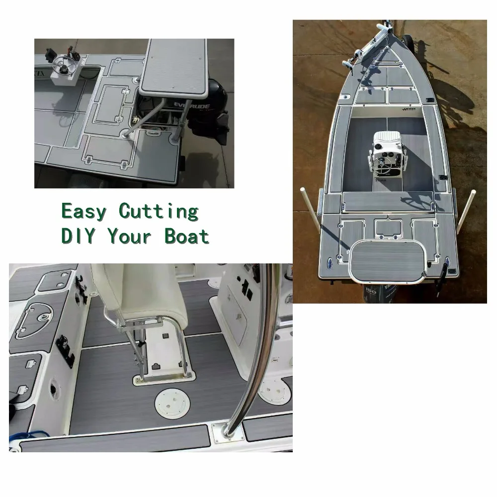 EVA лодка тик настил лист 90x240 см морской пол самоклеющиеся ковер сплошной цвет темно-серый яхты лодки Аксессуары