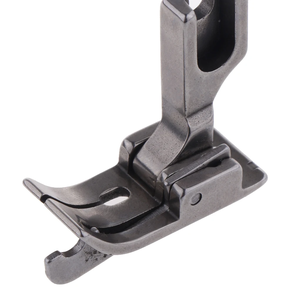 Silver Steel Industrial Sewing Machine Feet Hinged Presser Foot Sp-18 with Right Guide  Size 1/32 1/16 1/8 5/32 3/16 1/4