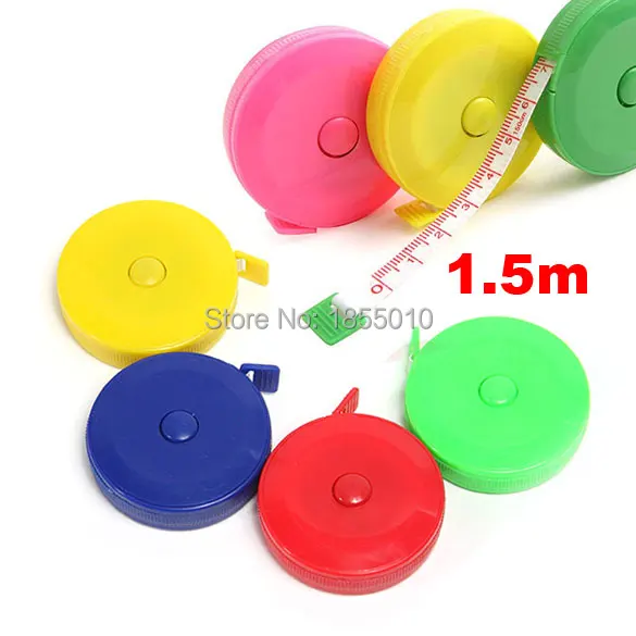 

Newest Sewing Measurement Retractable Cloth Sewing Tailor Crafts Ruler Tape Measure 1.5M 60 Inch