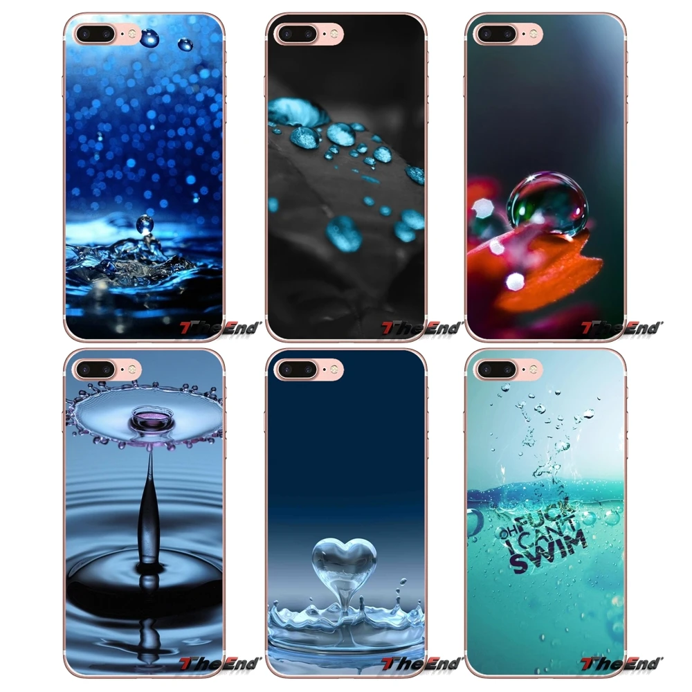 3d аксессуары для капли воды чехол телефона iPhone X 4 4S 5 5S 5C SE 6 6S 7 8 Plus Samsung Galaxy J1 J3 J5 J7 A3