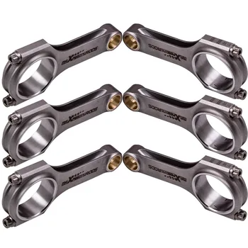 

H Beam 152.5mm Connecting Rods for Nissan Skyline GTS R31 Patrol RB30 RB30DET Conrod Connect Rod + ARP Bolts Balanced Piston