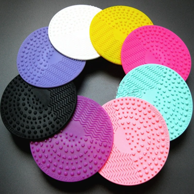 

1PC Silicone Makeup Brush Cleansing Pad Palette Brush Cleaner Cleaning Mat Washing Scrubber Pad Cosmetic Make Up Cleaner Tools