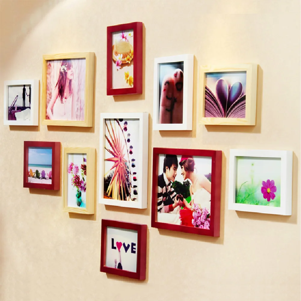 

Wooden Photo Frame Solid Modern Art Wedding Simple