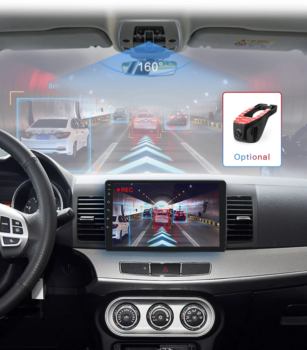 Perfect 2DIN 10.2" Android Car Radio 2+16G for Mitsubishi lancer 1024*600 Quad Core wifi Bluetooth video audio Multimedia car dvd Stereo 2