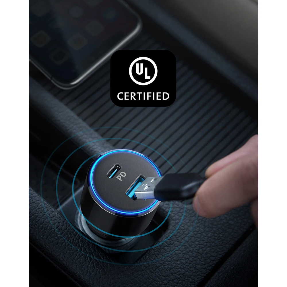 Anker 49.5W PowerDrive Speed+ 2 USB C Car