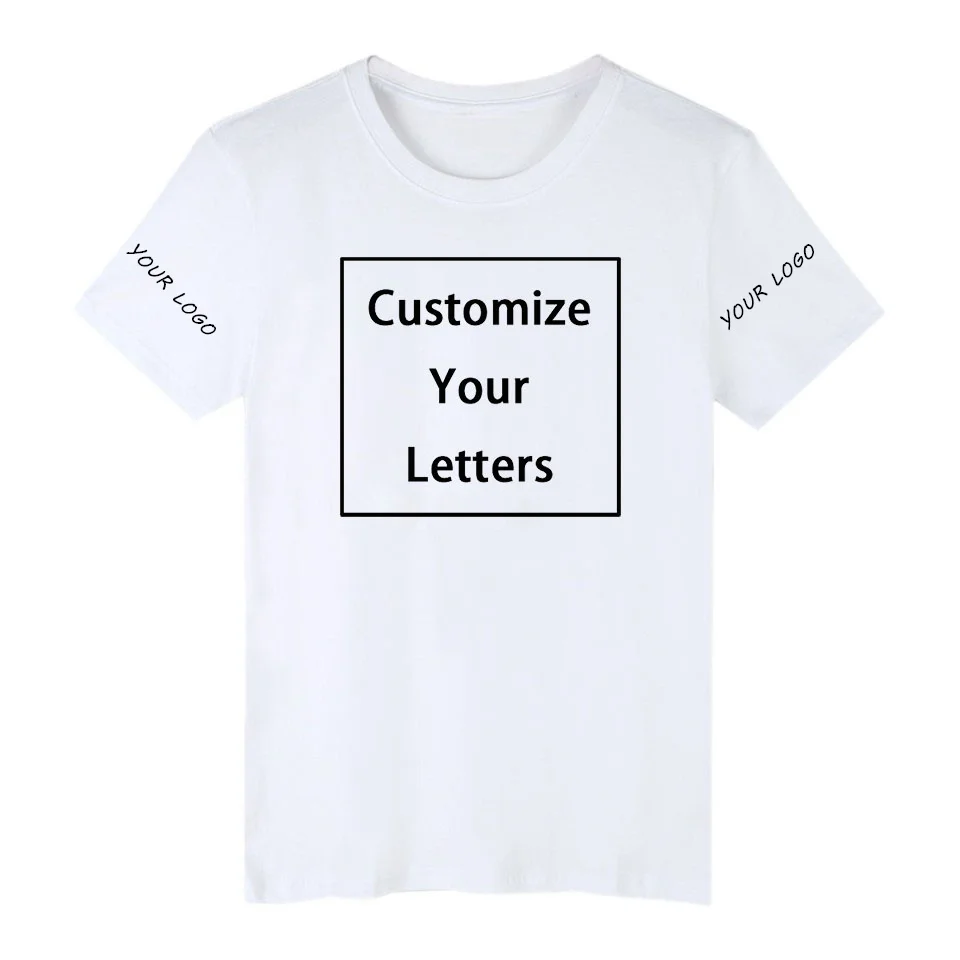 WEJNXIN летняя хлопковая футболка для мужчин женщин Мода на заказ ваша фотография текстовый логотип изображение индивидуальный напечатаны