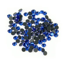 Hot SS6 1000 Gross Blue Crystal Glass DMC Machine Cut Hotfix Rhinestone Hot Fix Iron On Rhinestone Garment Sewing Stone