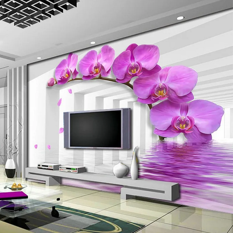 Study-Room-Wallcoverings-Modern-style-Violet-Flower-Custom-Size-3D-Photo-Wallpaper-Backdrop-Stereoscopic-Murals-Wall (1)