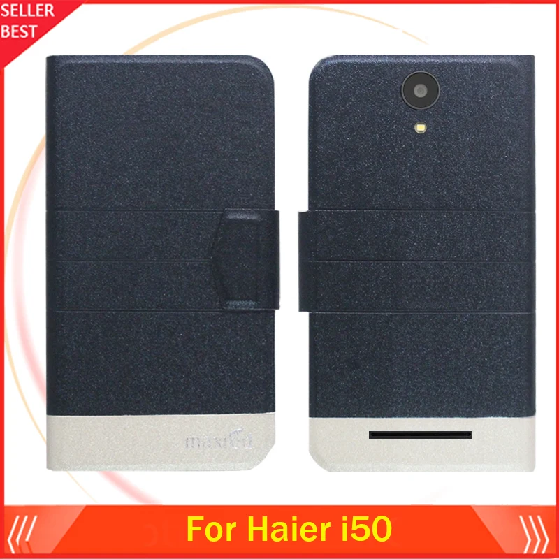 5 Colors Hot!! Haier i50 Case Ultra-thin Flip Leather Exclusive Phone Cover Folio Book Card Slots Free Shipping | Мобильные телефоны