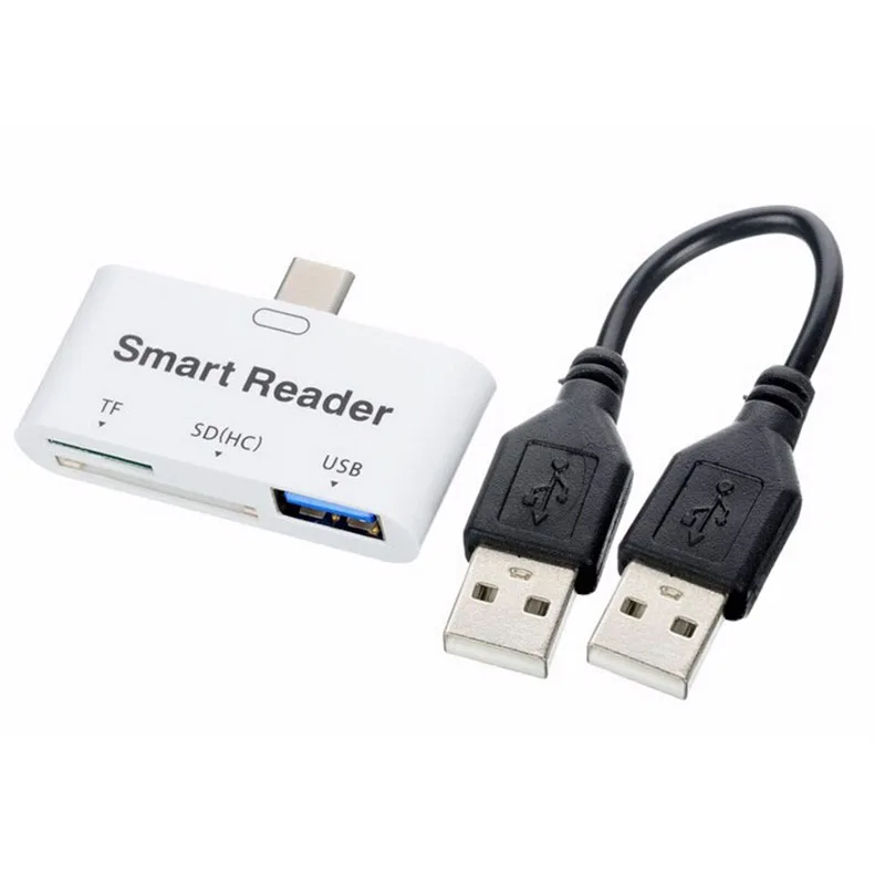 Новый Тип C OTG белый 3.1 USB c на 3.0 Женский адаптер и TF sd smart card reader Лидер продаж|usb-c