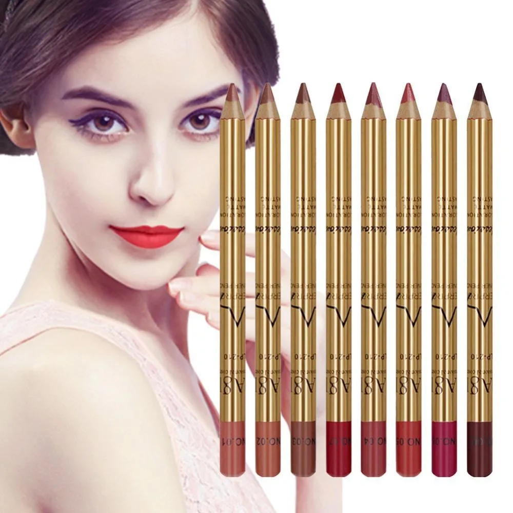 8 цветов стойкий карандаш для губ матовый водонепроницаемый карандаш для губ увлажняющие губные помады lipliner Maquillajes