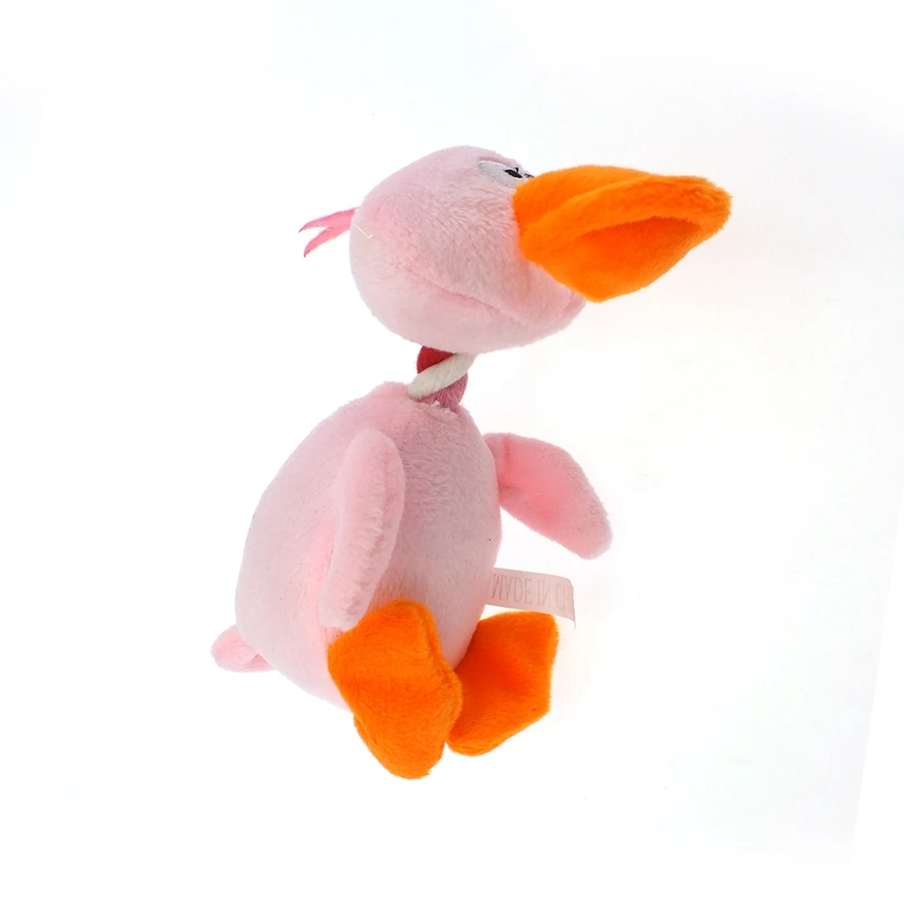 Polyester Dog Chew Toys Cotton Ropes Duck Shape Dogs Interactive Sound Toy For Puppy Play Bite Dog Tooth Cleaning Toys XX0002323