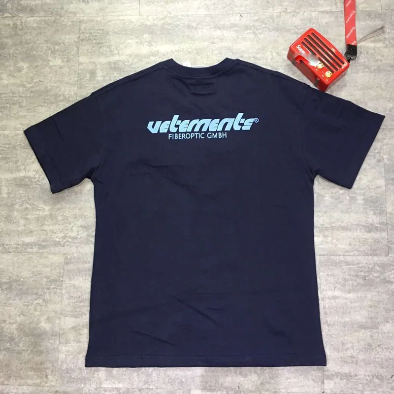 

Vetements High Quality T-Shirts 2019 Fashion Classic Embroidery Vetements T Shirt Women Men Summer Cotton Vetements Top