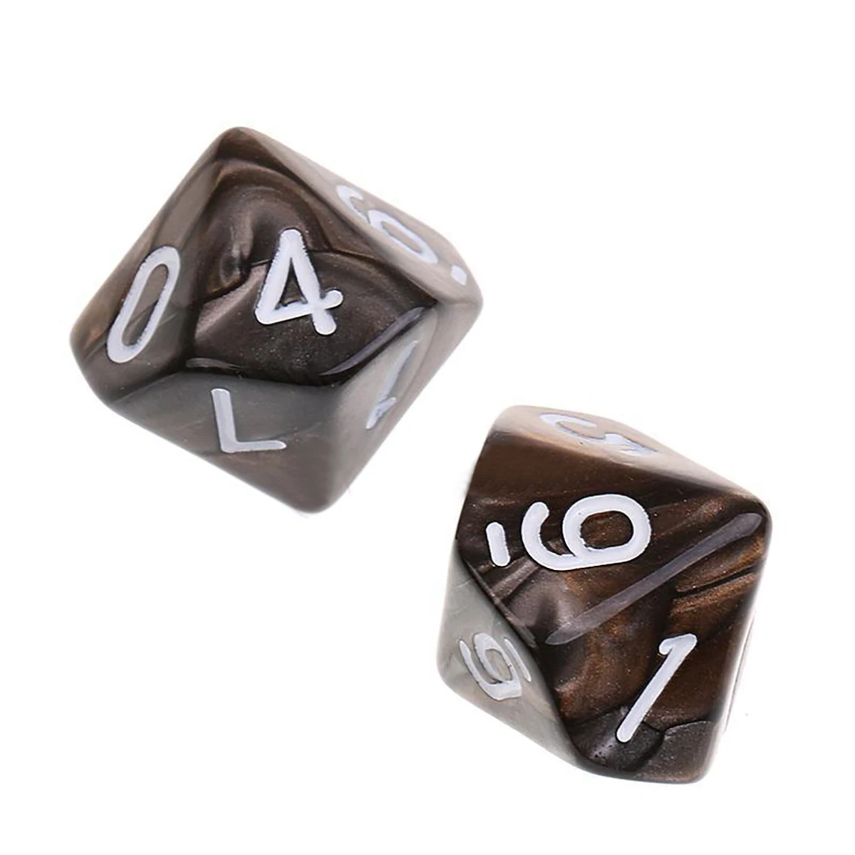 10PCS D10 10 Sided Dice Set Polyhedral Dice For Dungeons and Dragons Funny Desktop Table Games Poker Bar Outdoor Tools