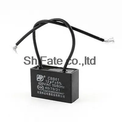CBB61 AC 400V 1 2 мкФ 5% Кондиционер Электрический вентилятор работает конденсатор |