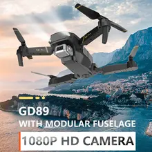 GD89 wifi FPV с широким углом обзора 480 P/1080 P HD камера с высоким режимом удержания Складная рукоятка RC самолет Квадрокоптер Дрон