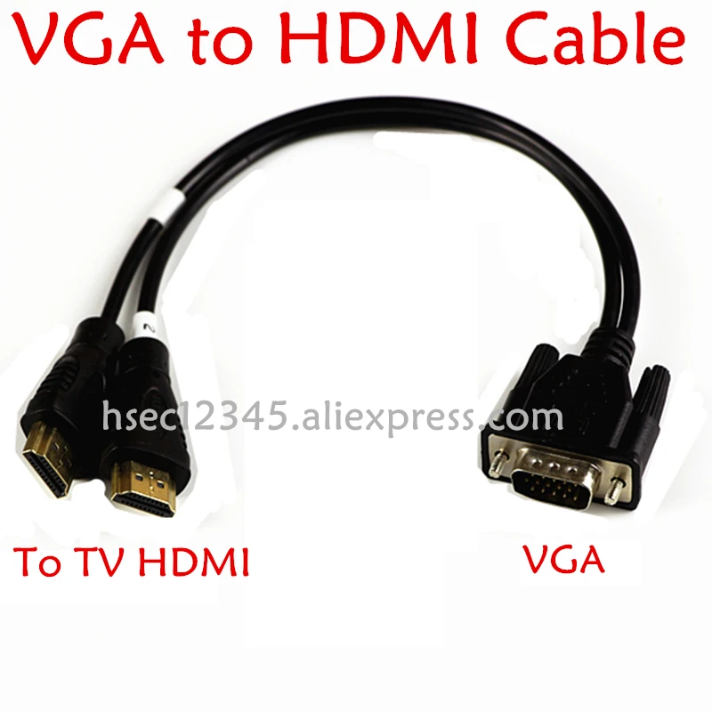 Câble VGA vers HDMI, livraison gratuite, pour RT809F, RT809H