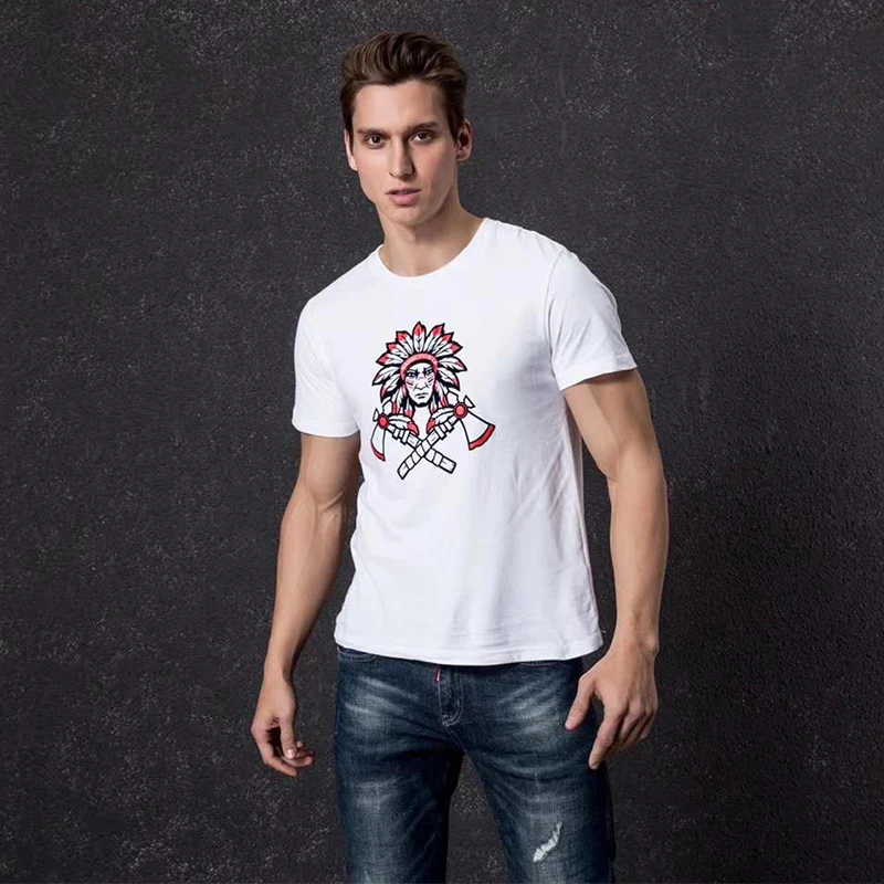 

Vomint 2019 Summer Mens Combed Cotton Crew Neck T-shirts Short Sleeve Casual Simple Printing T-shirt BP1905