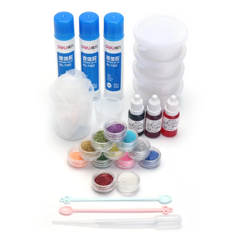 DIY Slime Kit Kids Clay Slime Crystal Mud Play Dough Jelly Magic Plasticine Intelligent Toy