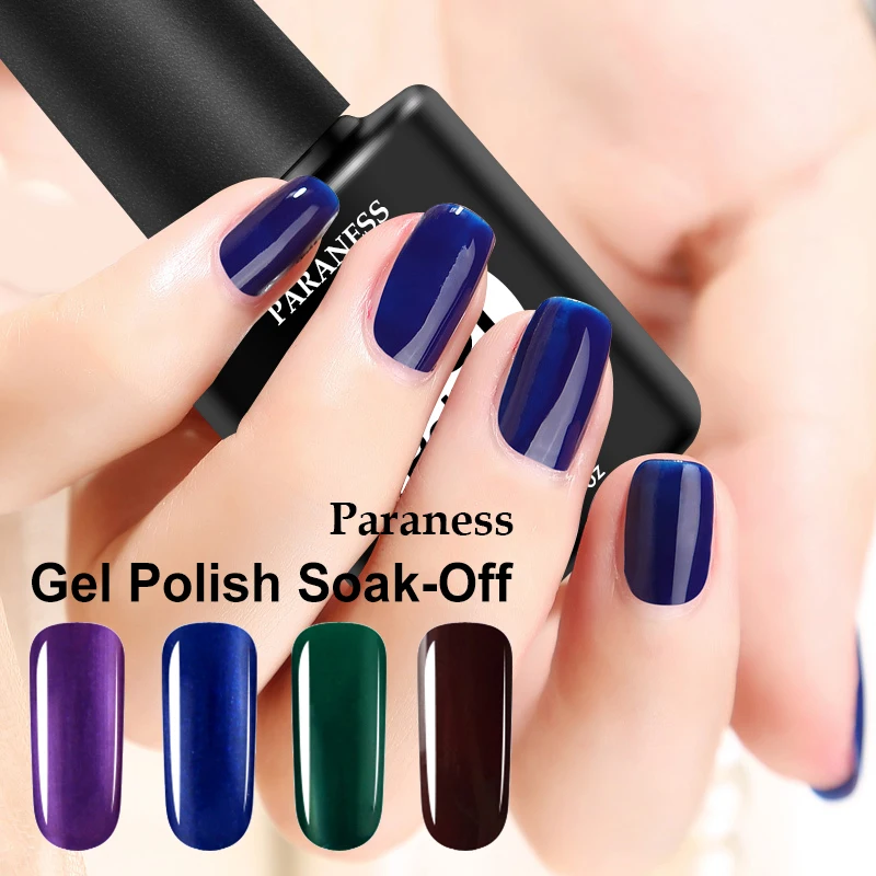 

Paraness Nude 29 Colors Varnishes Regular Nail Polish Semi Permanent Gel Lacquer Prime Base Top Saok Off UV Gel Nail Polish