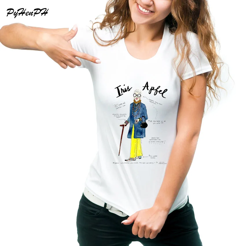 Бренд pyhenph, футболка с принтом ириса, женская футболка с круглым вырезом и коротким рукавом, Забавные футболки с персонажами, женская футболка Kawaii, женская одежда