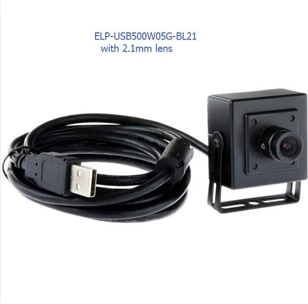 OEM высокое разрешение 5 Мегапикселей Full HD USB камера Aptina сенсор мини микро USB веб-камера без искажений объектива - Цвет: ELP-USB500W05G-BL21