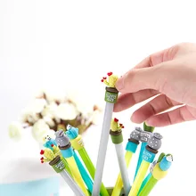 Гелевая ручка с кактусами суккуленты милые, каваи, карандаши papelaria креативные caneta канцелярские товары для школы поставки boligrafo cute kalem stylo