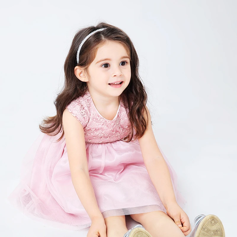 Дети цветочный платье Лето 2017 г. платья для девочек одежда без рукавов Формальные