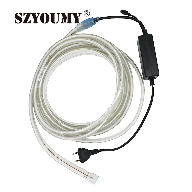 #Best SZYOUMY Waterproof 220V SMD 5730 5M 10M Led Tape Flexible Led Strip Light 120 Leds M Dual White Outdoor Garden Lighting