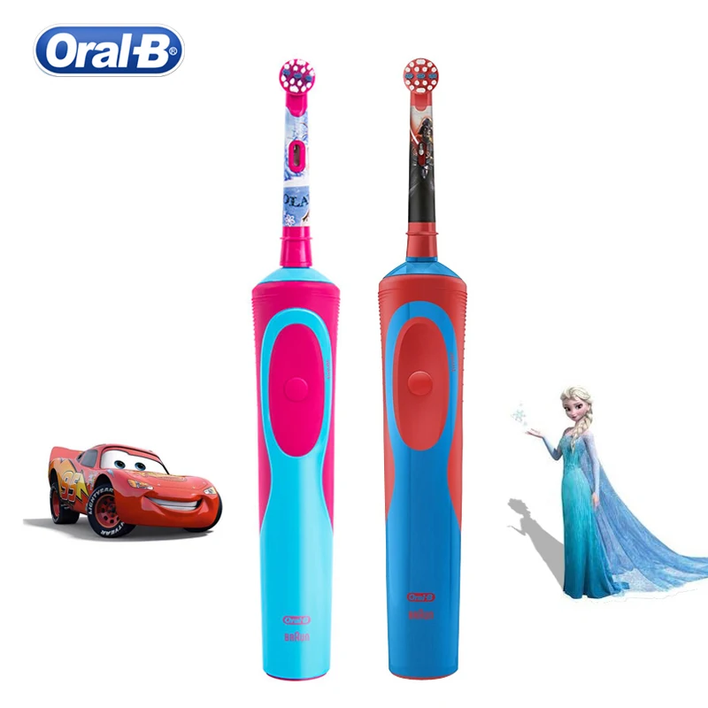 Oral B Kids Electric Toothbrush Brush Heads Rotation Inductive Rechargeable Waterproof Vitality Oral Hygiene