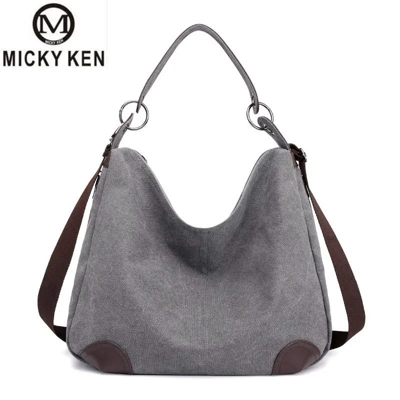 

Fashion handbags shoulder bag casual canvas bag wild ladies portable Messenger bag solid color large capacity women Diagonal bag