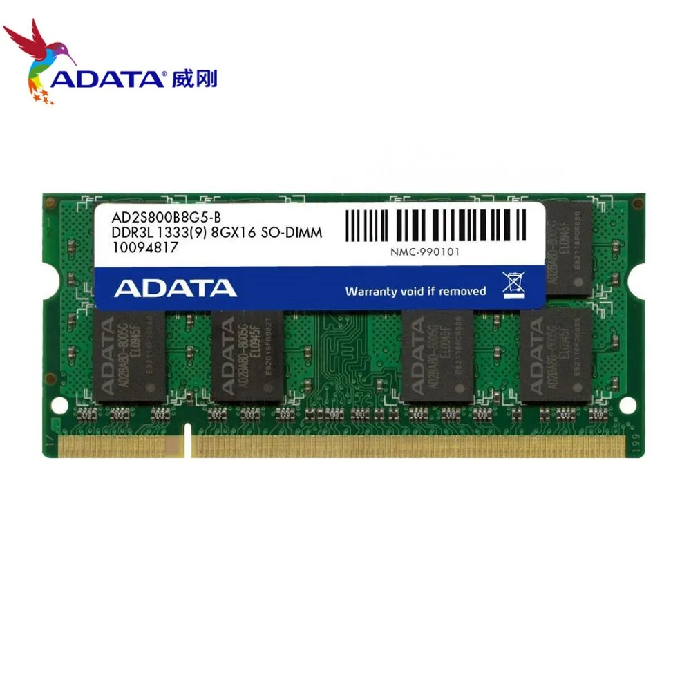 AData Premier Pro microSDHC 16 Гб 2 шт. X8GB 8G 1333 МГц PC3-10600U DDR3 Тетрадь Оперативная память SO-DIMM 1600 12800 8G 204 оперативной памяти ноутбука памяти