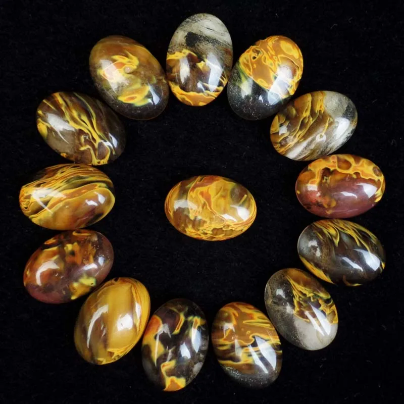 

(10 pieces/lot) Wholesale Natural Cherry Quartz Oval CAB CABOCHON 13x18x5mm yl061414