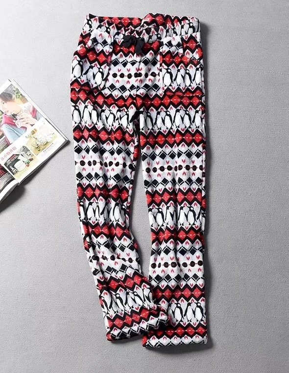 Calças de pijama de lã