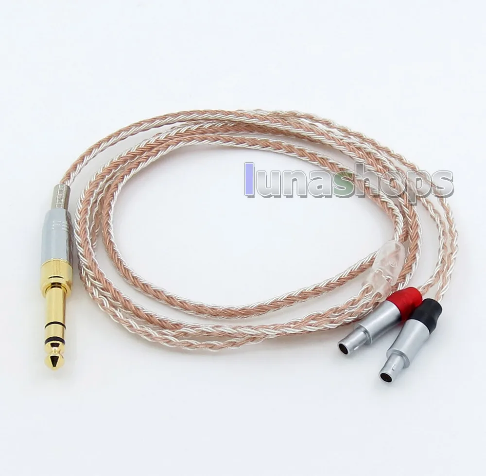 LN005844 6,5 мм 3,5 16 ядер OCC Посеребренная смешанный кабель для Sennheiser HD800 HD820s HD800s HD820 d1000