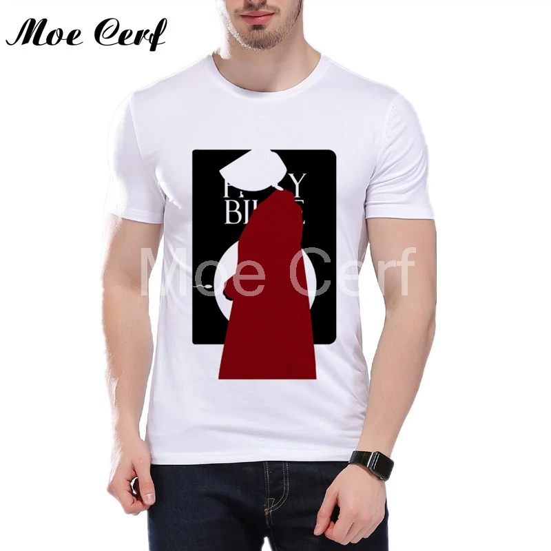 

2019 the handmaid's tale T Shirt Men's High Quality Tops Tees Future fantasy TV series Custom make t-shirt Men Cool Tops L5-152