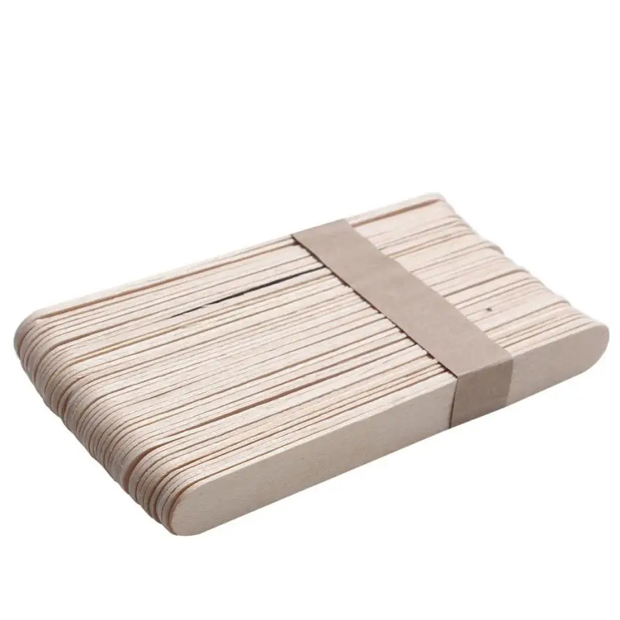 Top Quality 10pcs Wooden Body Hair Removal Sticks Wax Waxing