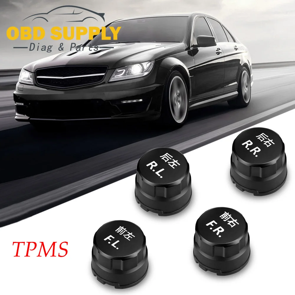

Professional Car BLE TPMS Tire Bluetooth Pressure Alarm System Waterproof App Connecting Smart Phone with 4 External Sensors