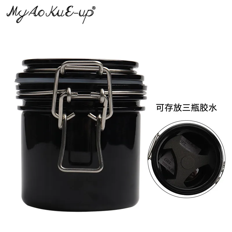 Клей для ресниц контейнер для хранения герметичный клей для хранения время расширения активированный уголь активированный герметичный контейнер для хранения инструменты для макияжа