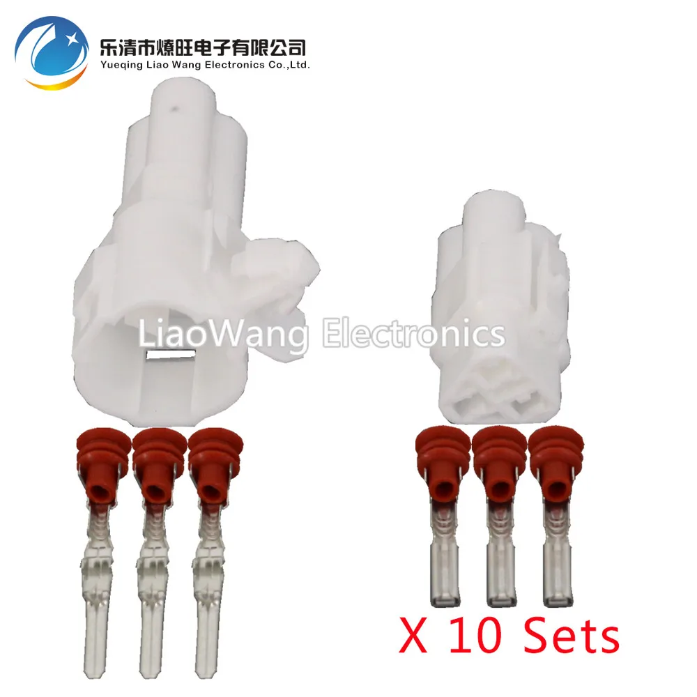 10 sets 3 Pin MT Sealed Style 2.2 Series Car lights plugs Automotive