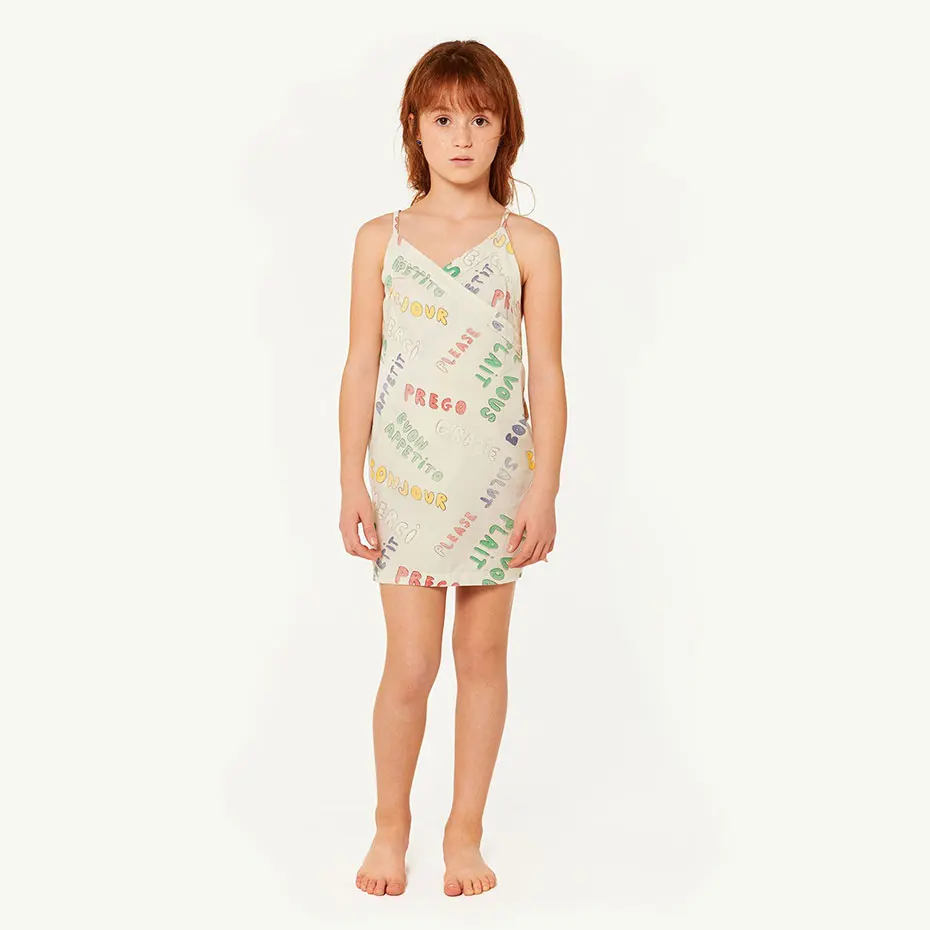

Summer New INS Bohemian Style Children's Cotton Sling Dress Long Dresses Girl Print Floral Strap Dress Spring Girls Beach Dress