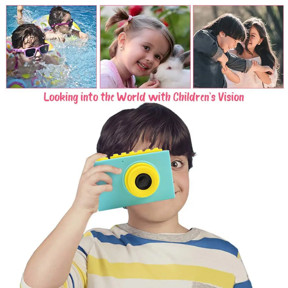 

Kids Camera Toys Mini Digital Photo Camera Educational Toy for Toddler Kids Anti-Shake Face Detection Cameras Portable