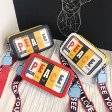 Сумка через плечо с квадратной застежкой-молнией для женщин, женская сумка из искусственной кожи, сумка на ремне с буквенным принтом