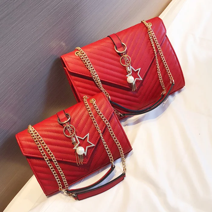 

Luxury Brand Logo PU Leather Women Chain Shoulder Bags Famous Design Ladies Paris Messenger Vintage Crossbody bags Handbag YL