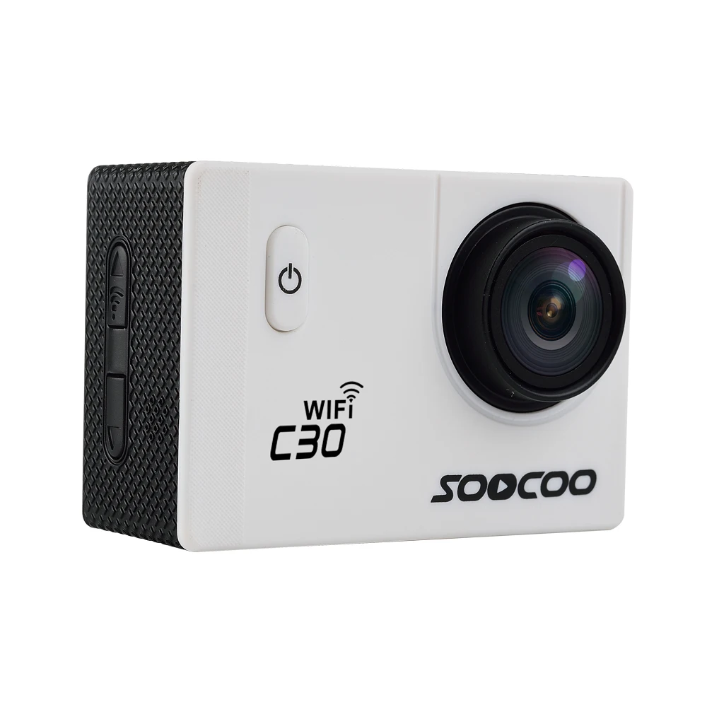 SOOCOO C30/C30R Спортивная Экшн-камера Wi-Fi 4 K гироскоп регулируемые углы обзора 170 градусов NTK96660 30 м водонепроницаемый - Цвет: Белый