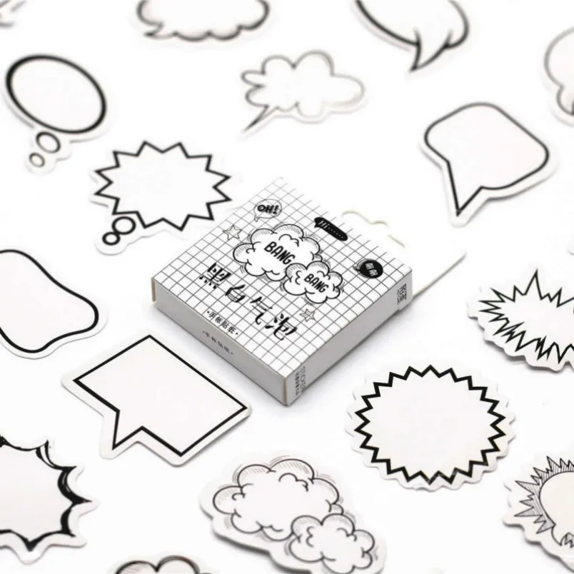 45 unids/pack Kawaii papelería pegatinas Bubbl maquinaria del patrón de Planificador de colección de recortes publicado diario a la escuela papelaria