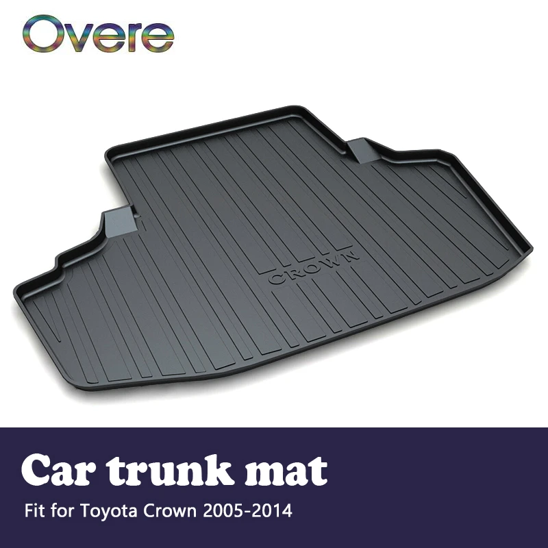 

Overe 1Set Car Cargo rear trunk mat For Toyota Crown 2005 2006 2007 2008 2009 2010 2011 2012 2013 2014 Boot Liner Accessories