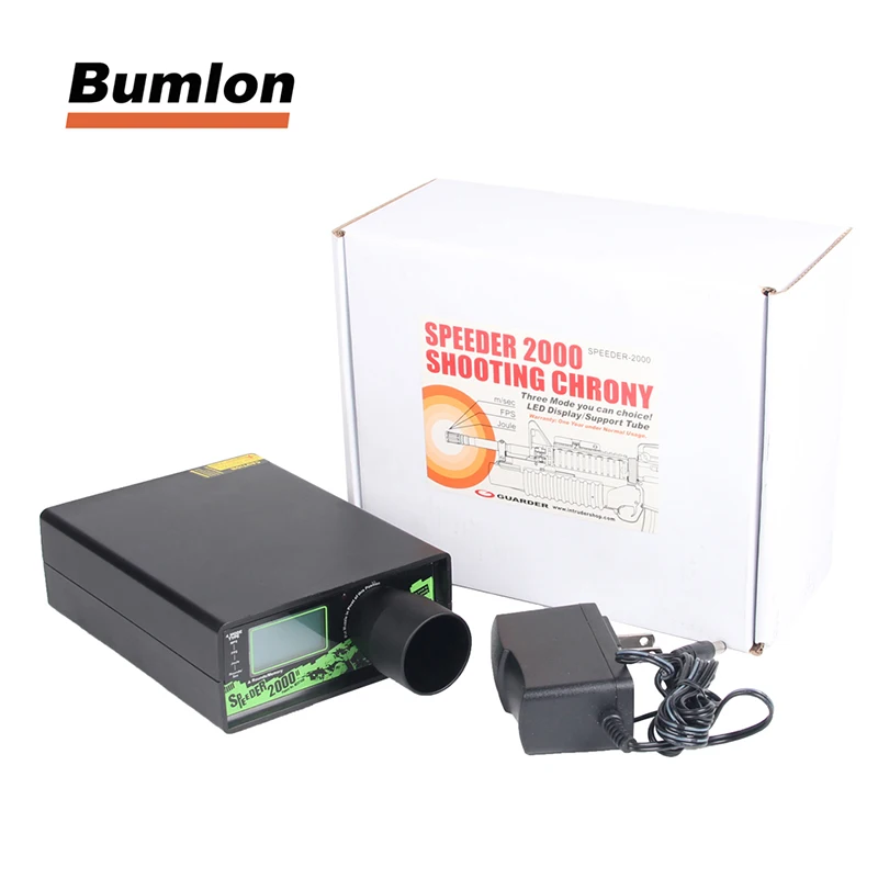 

Speeder 2000 Chronograph Rechargable BB Shooting Chrony Speed Tester High Power 10 Sets Data Storage for Airsoft BB Gun HT7-0005