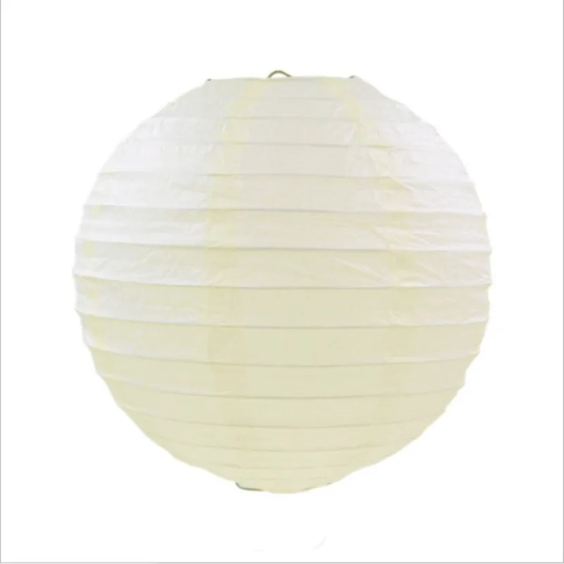 

10pcs/lot Ivory color Paper lanterns Round paper lanterns lamps home party decoration paper lanterns for wedding