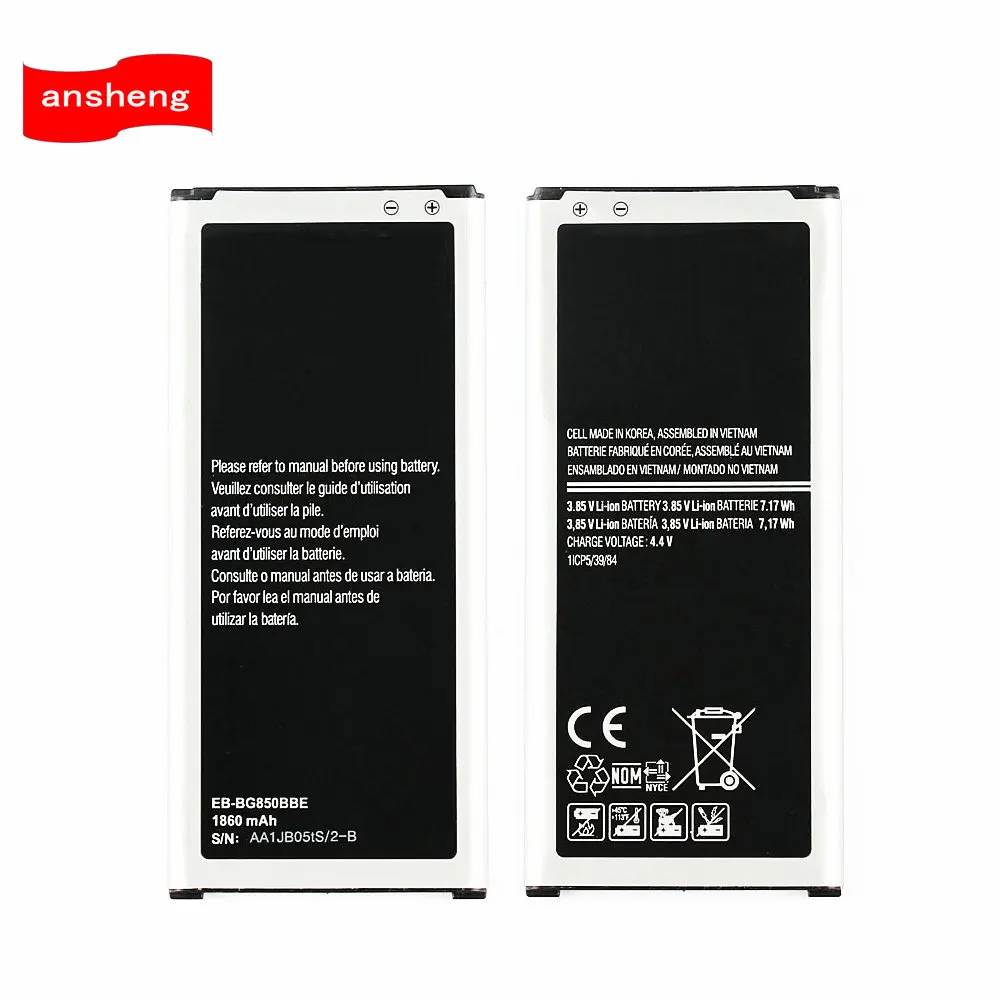 High Quality 1860mAh EB-BG850BBE Battery for Samsung Galaxy Alpha G850 G8508S G850A G850Y G850K G8509V G850F | Мобильные телефоны и